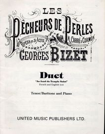 Au fond du Temple Saint - Duet - French and English text - For Tenor/Baritone and Piano