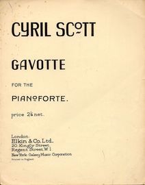 Gavotte  - for the Pianoforte