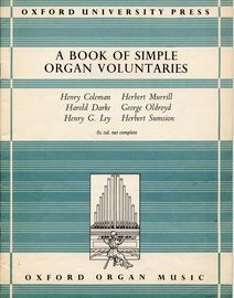 A Book of Simple Organ Voluntaries