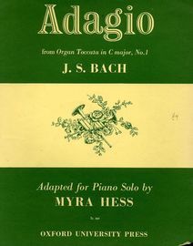 Adagio - From Organ Toccata in C major, No. 1