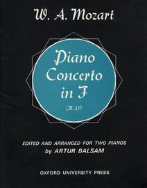 Piano Concerto in F - K. 37 - Arranged for Two Pianos