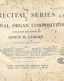 Adante in D - No. 7 of 'The Recital Series of Original Organ Compositions'