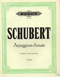 Arpeggione Sonate - For Viola and Piano - Edition Peters No. 9114