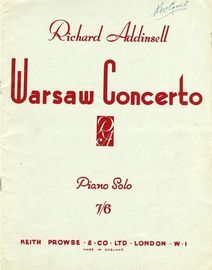 Warsaw Concerto - Piano Solo - Complete