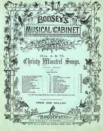 Boosey's Musical Cabinet - Vocal Series - First Book - Nos. 4 & 75 - Christy Minstrel Songs