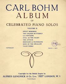 Carl Bohm Album of Celebrated Piano Solos - Volume II