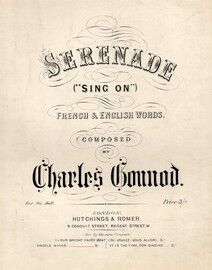Serenade, Sing on. French and English words