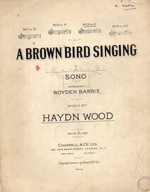 A Brown Bird Singing - Key of G major