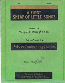 A First Sheaf of Little Songs - For Low voice