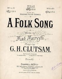 A Folk Song - Song - In the key of A major