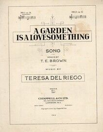 A Garden is a Lovesome Thing - Song in the key of A major for low voice
