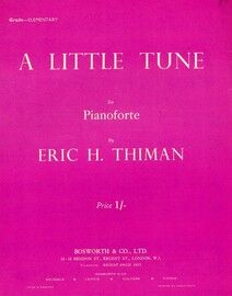 A Little Tune, for pianoforte