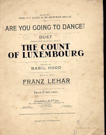 Are You Going to Dance? - Duet from the Musical Play "The Count of Luxembourg" - Sung by Miss Lily Elsie and Mr Bertram Wallis