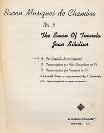 Baron Musiques de Chambre No. 5 - The Swan Of Tuonela - For English Horn (Original)