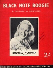 Black Note Boogie: Dolores Ventura
