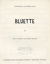 Bluette. Accordion solo