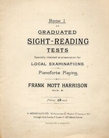 Book 1 of graduated sight reading tests. Specially inteded as preparation for local examiminations in pianoforte playing.