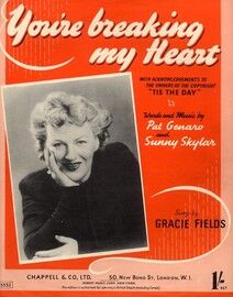 Copy of You're Breaking My Heart, featuring Nat temple, Lee Lawrence, Harry Gold, Cherry Lind, Gracie Fields, Reggie Goff