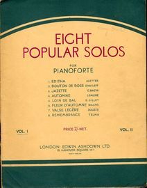 Eight Popular Solos for Pianoforte - Vol. 1
