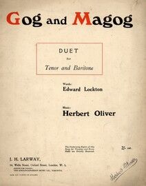 Gog and Magog, duet for Tenor and Baritone