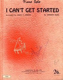 I Can't Get Started - Piano Solo