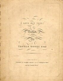 I Love but thee, a ballad subject of the French melody composed by Pio Cianchettini