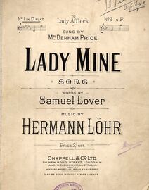 Lady Mine! - Song in D Flat major for low voice