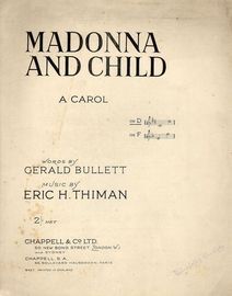 Madonna and Child - A Carol in the key of D major for lower voice