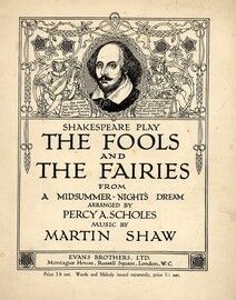 Shakespeare Play The Fool and The Fairies from A Mid Summer Nights Dream
