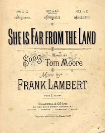 She is Far from the Land - Song - In the key of A flat major for Medium Voice