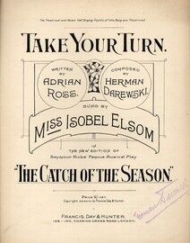 Take Your Turn: from "The Catch of the Season"