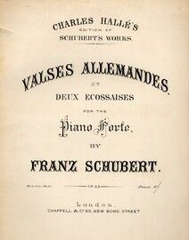 Valses Allemandes et Deux Ecossaises for piano solo