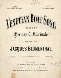 Venetian Boat Song