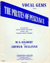 Vocal Gems from "The Pirates of Penzance" - Authentic D'Oyly Carte Editions from the Famous Savoy Operas