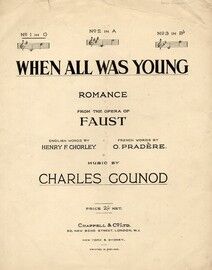 When All Was Young: from "Faust"