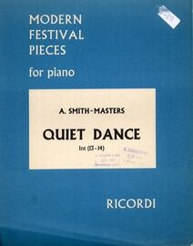 Quiet Dance - Modern Festival Pieces for Piano - Int (13-14)