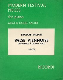Valse Viennoise (Hommage a Alban Berg) - Ricordi Modern Festival Pieces for Piano Series