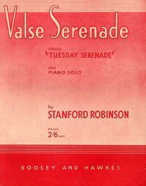 Valse Serenade from "Tuesday Serenade" - Piano solo