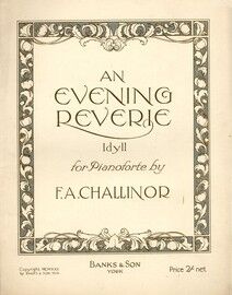 An Evening Reverie - Idyll for Pianoforte - Piano Solo