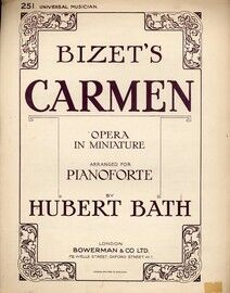 Carmen - Opera in Miniature for piano