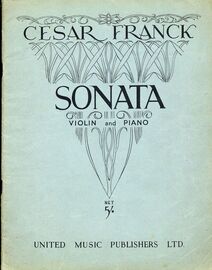 Cesar Franck - Sonata - for Violin and Piano with seperate violin part