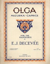 Olga Mazurka Caprice - for Piano
