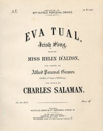 Eva Tual - Irish Song - In the Key of F Major - For Low Voice - Sung by Miss Helen D'Alton