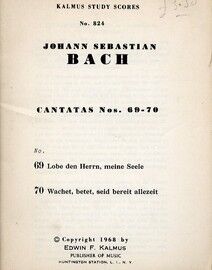 Cantatas No. 69-70 - Miniature Orchestra Score