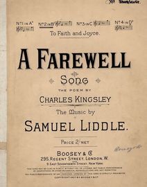 A Farewell - Song - In the key of B flat major