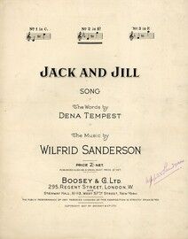 Jack and Jill - Song in the key of E flat Major for Medium Voice