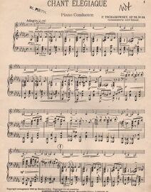 Chant Elegiaque - Op.72 No.14