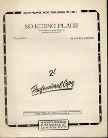 No Hiding Place - Theme Music from the T.V. Series "No Hiding Place" - Piano Solo