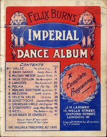 Felix Burns' Imperial Dance Album - A Complete Programme