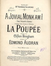 A Jovial Monk Am I - Song from the comic opera "La Poupee" - In the key of F major for high voice